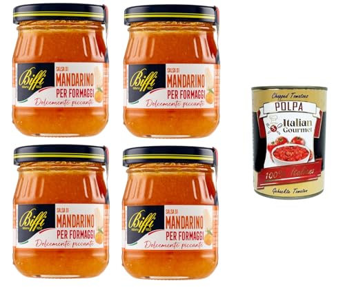 Biffi Salsa di mandarini per formaggi Mandarinensauce für Käse 4x100 gr+ Italian Gourmet polpa 400g Biffi Salsa di mandarini per formaggi Mandarinensauce für Käse 4x100 gr+ Italian Gourmet polpa 400g von Italian Gourmet E.R.
