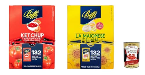Biffi -Sauce Mayonnaise und Ketchup Kit Single -Potion 264 Beutel von 10 g Italian gourmet polpa 400g Biffi -Sauce Mayonnaise und Ketchup Kit Single -Potion 264 Beutel von 10 g Italian gourmet polpa 400g von Italian Gourmet E.R.