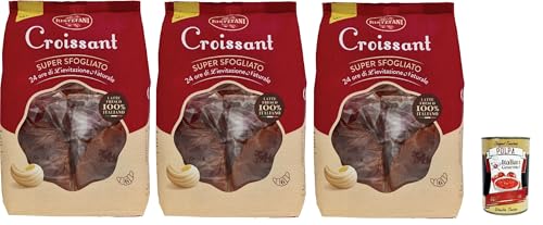Bistefani Croissant Super sfogliato, Kuchen Corissant Mit 24 Stunden natürlichen Sauerteigs, Mit 100% italienischer Milch, 3x 300g+ Italian Gourmet polpa 400g Bistefani Croissant Super sfogliato, Kuchen Corissant Mit 24 Stunden natürlichen Sauerteigs, Mit 100% italienischer Milch, 3x 300g+ Italian Gourmet polpa 400g von Italian Gourmet E.R.