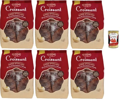 Bistefani Croissant Super sfogliato, Kuchen Corissant Mit 24 Stunden natürlichen Sauerteigs, Mit 100% italienischer Milch, 6x 300g+ Italian Gourmet polpa 400g Bistefani Croissant Super sfogliato, Kuchen Corissant Mit 24 Stunden natürlichen Sauerteigs, Mit 100% italienischer Milch, 6x 300g+ Italian Gourmet polpa 400g von Italian Gourmet E.R.