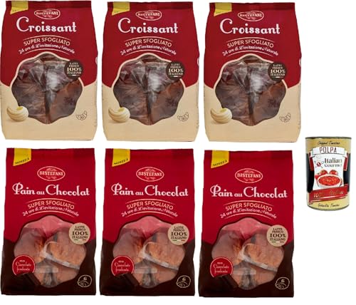 Bistefani Testpaket Super sfogliato, Kuchen Corissant und Pain au Chocolat, Mit 24 Stunden natürlichen Sauerteigs, Mit 100% italienischer Milch, 6 stuck+ Italian Gourmet polpa 400g Bistefani Testpaket Super sfogliato, Kuchen Corissant und Pain au Chocolat, Mit 24 Stunden natürlichen Sauerteigs, Mit 100% italienischer Milch, 6 stuck+ Italian Gourmet polpa 400g von Italian Gourmet E.R.