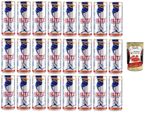 Blitz! energy drink bevanda energetica Energiegetränk 24x250 ml+ Italian Gourmet polpa 400g Blitz! energy drink bevanda energetica Energiegetränk 24x250 ml+ Italian Gourmet polpa 400g von Italian Gourmet E.R.