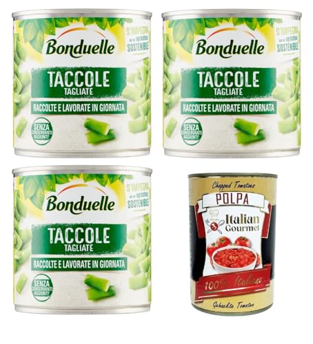 Bonduelle Taccole Tagliate Dohlen schneiden 3x400gr + Italian Gourmet polpa 400g Bonduelle Taccole Tagliate Dohlen schneiden 3x400gr + Italian Gourmet polpa 400g von Italian Gourmet E.R.