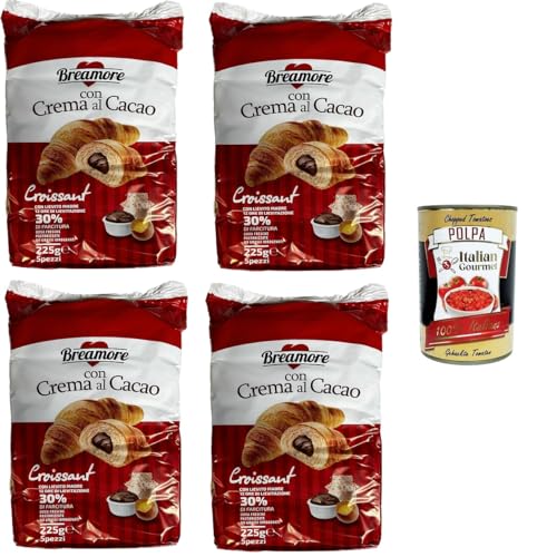 BreAmore Croissant Con crema al cacao Mit Kakaocreme 4x225gr + Italian Gourmet polpa 400g BreAmore Croissant Con crema al cacao Mit Kakaocreme 4x225gr + Italian Gourmet polpa 400g von Italian Gourmet E.R.