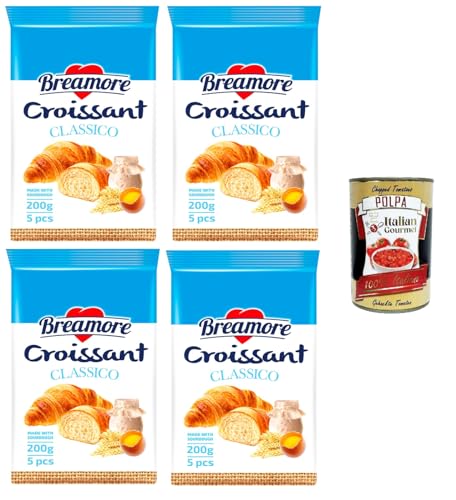 Breamore -Klassisches Croissant 4x 225gr + Italian Gourmet polpa 400g Breamore -Klassisches Croissant 4x 225gr + Italian Gourmet polpa 400g von Italian Gourmet E.R.