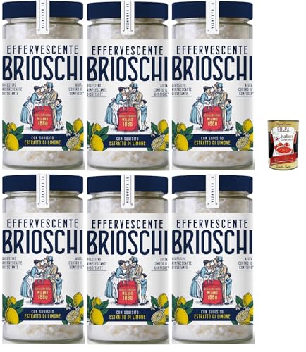 Brioschi Digestivo, Erfrischend und durstigem Verdauung, limone Erfrischendes Verdauungs-Auflösen mit Zitronengeschmack 6x 200gr + Italian Gourmet polpa 400g Brioschi Digestivo, Erfrischend und durstigem Verdauung, limone Erfrischendes Verdauungs-Auflösen mit Zitronengeschmack 6x 200gr + Italian Gourmet polpa 400g von Italian Gourmet E.R.
