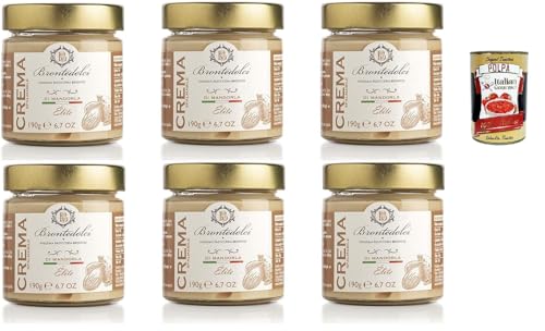 Brontedolci Crema Spalmabile alla Mandorla Streichfähige Brotaufstrich Mandelcreme 6x 190g in Glas aus Sizilien + Italian Gourmet polpa 400g Brontedolci Crema Spalmabile alla Mandorla Streichfähige Brotaufstrich Mandelcreme 6x 190g in Glas aus Sizilien + Italian Gourmet polpa 400g von Italian Gourmet E.R.