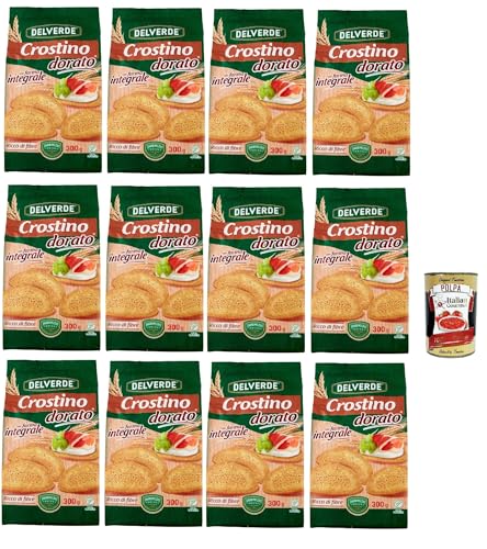 Buitoni Crostino con farina Integrale Croutons mit Vollkornmehl Snacks 12x 300g reich an Ballaststoffen + Italian Gourmet polpa 400g Buitoni Crostino con farina Integrale Croutons mit Vollkornmehl Snacks 12x 300g reich an Ballaststoffen + Italian Gourmet polpa 400g von Italian Gourmet E.R.