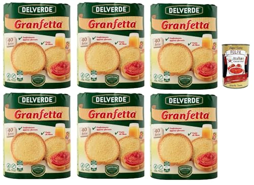 Delverde Granfetta Fette Biscottate 40 fette Zwieback duftend und leicht Kekse 6x 300g + Italian Gourmet polpa 400g Delverde Granfetta Fette Biscottate 40 fette Zwieback duftend und leicht Kekse 6x 300g + Italian Gourmet polpa 400g von Italian Gourmet E.R.