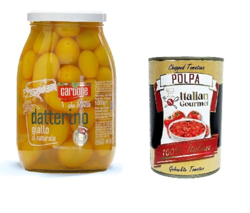 CARBONE – Datterino Giallo naturale Natürlicher gelber Datterino 1kg + Italian Gourmet polpa 400g CARBONE – Datterino Giallo naturale Natürlicher gelber Datterino 1kg + Italian Gourmet polpa 400g von Italian Gourmet E.R.