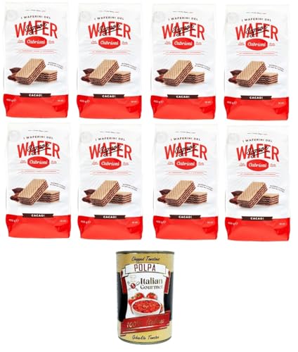 Cabrioni i waferini del signor cabrioni wafer cacao! Mr. Cabrionis Waffeln Kakaowaffeln! 8x400gr + Italian Gourmet polpa 400g Cabrioni i waferini del signor cabrioni wafer cacao! Mr. Cabrionis Waffeln Kakaowaffeln! 8x400gr + Italian Gourmet polpa 400g von Italian Gourmet E.R.