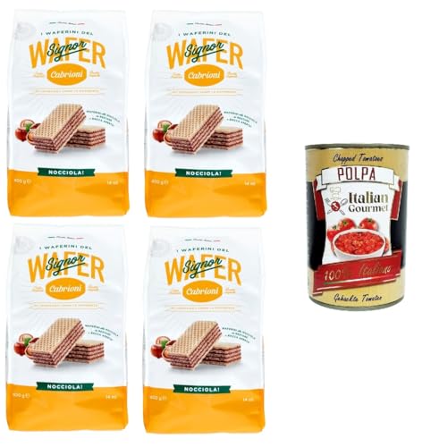 Cabrioni i waferini del signor cabrioni wafer nocciola! Mr. Cabrionis Haselnusswaffeln! 4x400 g+ Italian Gourmet polpa 400g Cabrioni i waferini del signor cabrioni wafer nocciola! Mr. Cabrionis Haselnusswaffeln! 4x400 g+ Italian Gourmet polpa 400g von Italian Gourmet E.R.