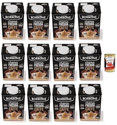 Caffè Borbone Kaffeecreme - Sahne auf Milchbasis mit laktosefreiem, löslichem Kaffee, langlebig UHT - laktose- und glutenfrei 12x 550-Gramm-Kartonpackung + Italian Gourmet polpa 400g Caffè Borbone Kaffeecreme - Sahne auf Milchbasis mit laktosefreiem, löslichem Kaffee, langlebig UHT - laktose- und glutenfrei 12x 550-Gramm-Kartonpackung + Italian Gourmet polpa 400g von Italian Gourmet E.R.