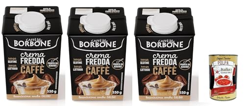 Caffè Borbone Kaffeecreme - Sahne auf Milchbasis mit laktosefreiem, löslichem Kaffee, langlebig UHT - laktose- und glutenfrei 3x 550-Gramm-Kartonpackung + Italian Gourmet polpa 400g Caffè Borbone Kaffeecreme - Sahne auf Milchbasis mit laktosefreiem, löslichem Kaffee, langlebig UHT - laktose- und glutenfrei 3x 550-Gramm-Kartonpackung + Italian Gourmet polpa 400g von Italian Gourmet E.R.