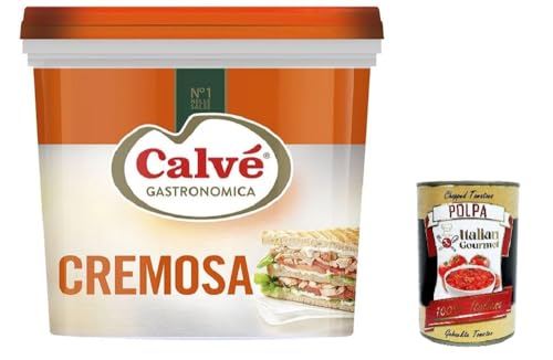 Calvè Cremige gastronomische Mayonnaise 5 kg Eimer + Italian Gourmet polpa 400g Calvè Cremige gastronomische Mayonnaise 5 kg Eimer + Italian Gourmet polpa 400g von Italian Gourmet E.R.