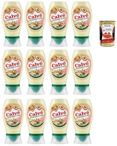 Calvè Salsa, Avocado- und Limettensauce,Würzsoße, Glutenfrei Würzsauce, 250ml Top Down 12x 250ml + Italian Gourmet polpa 400g Calvè Salsa, Avocado- und Limettensauce,Würzsoße, Glutenfrei Würzsauce, 250ml Top Down 12x 250ml + Italian Gourmet polpa 400g von Italian Gourmet E.R.