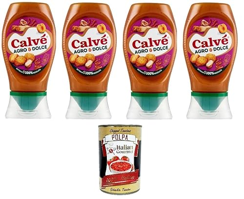 Calvè Salsa Agro & Dolce Süß-saure Sauce. Glutenfrei 4x250ml + Italian Gourmet polpa 400g Calvè Salsa Agro & Dolce Süß-saure Sauce. Glutenfrei 4x250ml + Italian Gourmet polpa 400g von Italian Gourmet E.R.