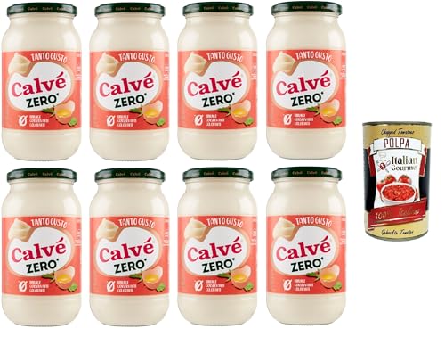 Calvé Zero, Mayonnaise mit wenigen Kalorien, Vegan und laktosefrei,8x430ml+ Italian Gourmet polpa 400gr Calvé Zero, Mayonnaise mit wenigen Kalorien, Vegan und laktosefrei,8x430ml+ Italian Gourmet polpa 400gr von Italian Gourmet E.R.