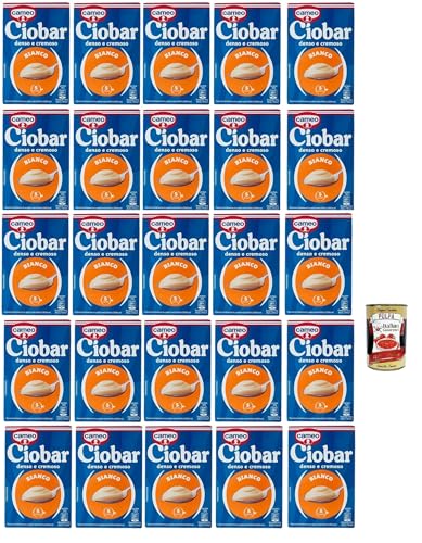 Cameo Ciobar Bianco- Pulver Zubereitung für Heiße Weiße Schokolade Hot Chocolate 28x 105g-Packung, jede Packung enthält 5 Beutel à 21g + Italian Gourmet polpa 400g Cameo Ciobar Bianco- Pulver Zubereitung für Heiße Weiße Schokolade Hot Chocolate 28x 105g-Packung, jede Packung enthält 5 Beutel à 21g + Italian Gourmet polpa 400g von Italian Gourmet E.R.
