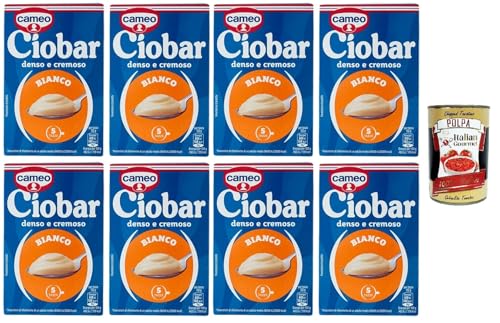 Cameo Ciobar Bianco- Pulver Zubereitung für Heiße Weiße Schokolade Hot Chocolate 8x 105g-Packung, jede Packung enthält 5 Beutel à 21g + Italian Gourmet polpa 400g Cameo Ciobar Bianco- Pulver Zubereitung für Heiße Weiße Schokolade Hot Chocolate 8x 105g-Packung, jede Packung enthält 5 Beutel à 21g + Italian Gourmet polpa 400g von Italian Gourmet E.R.