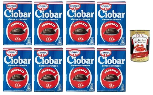 Cameo Ciobar Fondente, Pulver Zubereitung für Heiße Dunkle Schokolade Hot Chocolate 8x 115g-Packung, jede Packung enthält 5 Beutel à 23g + Italian Gourmet polpa 400g Cameo Ciobar Fondente, Pulver Zubereitung für Heiße Dunkle Schokolade Hot Chocolate 8x 115g-Packung, jede Packung enthält 5 Beutel à 23g + Italian Gourmet polpa 400g von Italian Gourmet E.R.