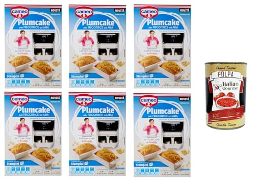 Cameo Preparato per Plumcake per Friggitrice ad Aria con gocce di cioccolato bianco Air Fryer Plumcake Mix mit weißen Schokoladenstückchen 6x192 g+ Italian Gourmet polpa 400g Cameo Preparato per Plumcake per Friggitrice ad Aria con gocce di cioccolato bianco Air Fryer Plumcake Mix mit weißen Schokoladenstückchen 6x192 g+ Italian Gourmet polpa 400g von Italian Gourmet E.R.