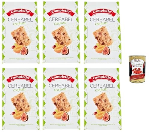 Campiello, Cereabel con frutta, Kekse Müsli mit Früchte Cereebel Früchte, Cereal biscuits with fruit, cookies fur Frühstück 6x 220g + Italian Gourmet polpa 400g Campiello, Cereabel con frutta, Kekse Müsli mit Früchte Cereebel Früchte, Cereal biscuits with fruit, cookies fur Frühstück 6x 220g + Italian Gourmet polpa 400g von Italian Gourmet E.R.