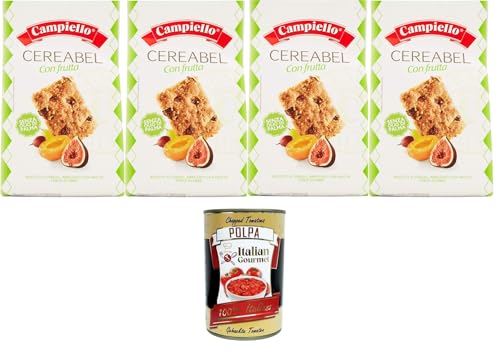 Campiello Cereabel biscotti frollini ai cereali con frutta senza olio di palma Cereabel Müsli-Mürbteigkekse mit Früchten ohne Palmöl 4x220 gr+ Italian Gourmet polpa 400g Campiello Cereabel biscotti frollini ai cereali con frutta senza olio di palma Cereabel Müsli-Mürbteigkekse mit Früchten ohne Palmöl 4x220 gr+ Italian Gourmet polpa 400g von Italian Gourmet E.R.