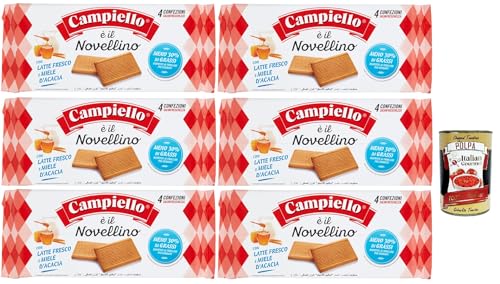 Campiello Novellino con latte fresco e miele di acacia Kekse mit frischer Milch und Akazienhonig biscuits cookies 100% Italienische Kekse 6x 350g + Italian Gourmet polpa 400g Campiello Novellino con latte fresco e miele di acacia Kekse mit frischer Milch und Akazienhonig biscuits cookies 100% Italienische Kekse 6x 350g + Italian Gourmet polpa 400g von Italian Gourmet E.R.