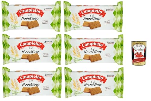 Campiello Novellino integrale, Kekse mit Vollkornmehl, 6x 360g Kuchen Butterkeks + Italian Gourmet polpa 400g Campiello Novellino integrale, Kekse mit Vollkornmehl, 6x 360g Kuchen Butterkeks + Italian Gourmet polpa 400g von Italian Gourmet E.R.