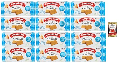 Campiello Novellino light, Kekse ohne Milch & ohne Eier, mit weniger Fett 12x 350g Kuchen Butterkeks + Italian Gourmet polpa 400g Campiello Novellino light, Kekse ohne Milch & ohne Eier, mit weniger Fett 12x 350g Kuchen Butterkeks + Italian Gourmet polpa 400g von Italian Gourmet E.R.