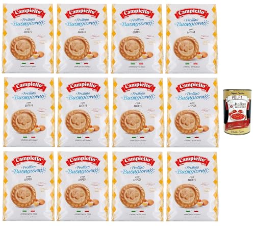 Campiello il Frollino del Buongiorno con Uova, Keks -Shortbread mit Eiern, cookies with eggs, 12x 700 g + Italian Gourmet polpa 400g Campiello il Frollino del Buongiorno con Uova, Keks -Shortbread mit Eiern, cookies with eggs, 12x 700 g + Italian Gourmet polpa 400g von Italian Gourmet E.R.