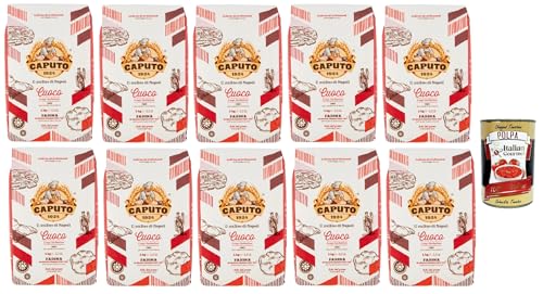 Caputo Cuoco, weicher Weizenmehl Mehl "00" Chef's Flour, Pizza Mehl mit elastischen und resistenten Gluten für erhebliche Teig, 10x 1 kg + Italian Gourmet polpa 400g Caputo Cuoco, weicher Weizenmehl Mehl "00" Chef's Flour, Pizza Mehl mit elastischen und resistenten Gluten für erhebliche Teig, 10x 1 kg + Italian Gourmet polpa 400g von Italian Gourmet E.R.