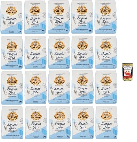 Caputo Doppio Zero Classica, Farina di Grano Tenero Tipo "00", "00" weicher Weizenmehl, Ideal für weiche, leichte Teig, 20x 1 Kg + Italian Gourmet polpa 400g Caputo Doppio Zero Classica, Farina di Grano Tenero Tipo "00", "00" weicher Weizenmehl, Ideal für weiche, leichte Teig, 20x 1 Kg + Italian Gourmet polpa 400g von Italian Gourmet E.R.