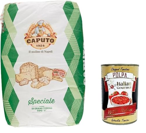 Caputo Farina Speciale Napoli Molino Caputo Mehl 25kg+ Italian Gourmet polpa 400g von Italian Gourmet E.R.