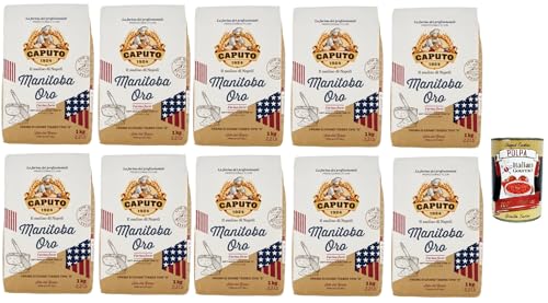 Caputo Manitoba Oro Farina, "0" weicher Weizenmehl, Elastisches Mehl mit einem hohen Proteinwert, ideal für Gebäck und eingelassenes Produkt. 10x 1 Kg + Italian Gourmet polpa 400g Caputo Manitoba Oro Farina, "0" weicher Weizenmehl, Elastisches Mehl mit einem hohen Proteinwert, ideal für Gebäck und eingelassenes Produkt. 10x 1 Kg + Italian Gourmet polpa 400g von Italian Gourmet E.R.