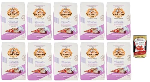 Caputo Nuvola Farina di Grano Tenero Tipo "0", Transversal mehl, perfekt für Focaccia, Pizza in Pfanne und zeitgenössische Pizza 10x 1 Kg + Italian Gourmet polpa 400g Caputo Nuvola Farina di Grano Tenero Tipo "0", Transversal mehl, perfekt für Focaccia, Pizza in Pfanne und zeitgenössische Pizza 10x 1 Kg + Italian Gourmet polpa 400g von Italian Gourmet E.R.