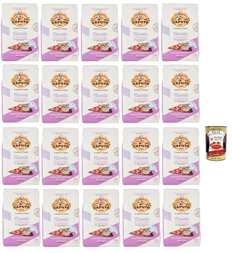 Caputo Nuvola Farina di Grano Tenero Tipo "0", Transversal mehl, perfekt für Focaccia, Pizza in Pfanne und zeitgenössische Pizza 20x 1 Kg + Italian Gourmet polpa 400g Caputo Nuvola Farina di Grano Tenero Tipo "0", Transversal mehl, perfekt für Focaccia, Pizza in Pfanne und zeitgenössische Pizza 20x 1 Kg + Italian Gourmet polpa 400g von Italian Gourmet E.R.