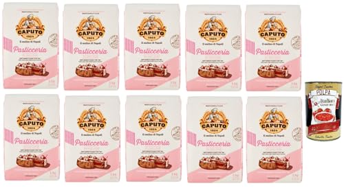 Caputo Pasticceria "00" weicher Weizenmehl, Ideal Mehl für die Herstellung von Gebäck, Torten, Schwammkuchen und Backkuchen, 10x 1 kg Italian Gourmet polpa 400g Caputo Pasticceria "00" weicher Weizenmehl, Ideal Mehl für die Herstellung von Gebäck, Torten, Schwammkuchen und Backkuchen, 10x 1 kg Italian Gourmet polpa 400g von Italian Gourmet E.R.