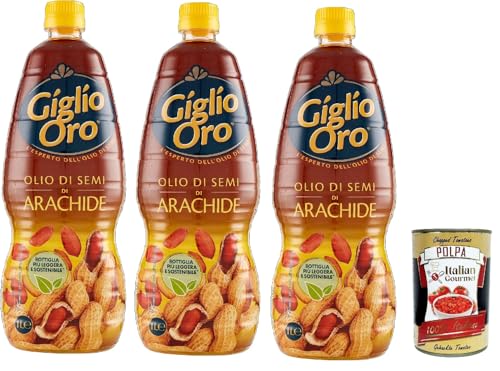 Carapelli Giglio Oro Olio di Semi di Arachide Erdnussöl Speiseöl Frittieröl 100% Italienisches Öl 3x 1Lt + Italian Gourmet polpa 400g Carapelli Giglio Oro Olio di Semi di Arachide Erdnussöl Speiseöl Frittieröl 100% Italienisches Öl 3x 1Lt + Italian Gourmet polpa 400g von Italian Gourmet E.R.
