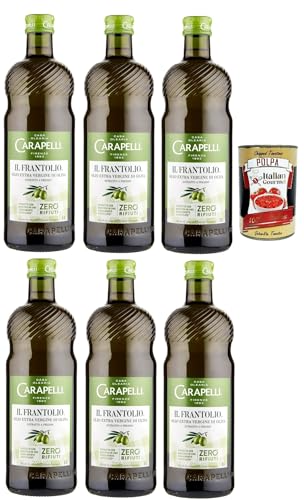 Carapelli Il Frantolio Extra Natives Olivenöl 6x 1L olio extra vergine di oliva + Italian Gourmet polpa 400g Carapelli Il Frantolio Extra Natives Olivenöl 6x 1L olio extra vergine di oliva + Italian Gourmet polpa 400g von Italian Gourmet E.R.