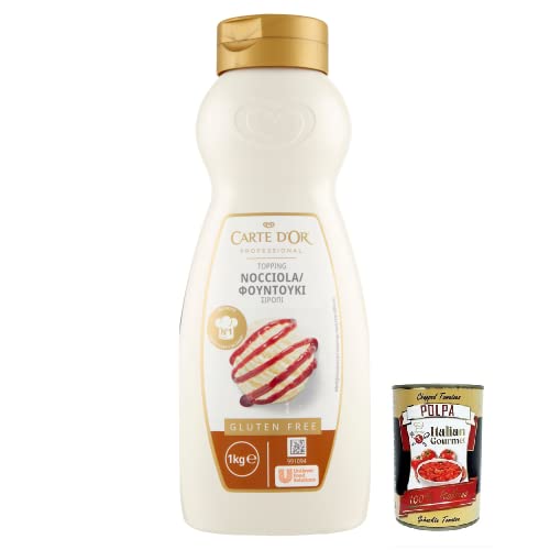 Carte d’Or Topping Nocciola,Süße Sauce mit Haselnussgeschmack zur Dekoration von Kuchen und Eiscreme 1Kg + Italian Gourmet Polpa di Pomodoro 400g Dose Carte d’Or Topping Nocciola,Süße Sauce mit Haselnussgeschmack zur Dekoration von Kuchen und Eiscreme 1Kg + Italian Gourmet Polpa di Pomodoro 400g Dose von Italian Gourmet E.R.