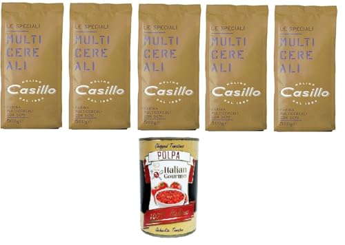 Casillo Le Speciali Farina Multicereali con Semi Mehrkornmehl mit Samen 5x500gr + Italian Gourmet polpa 400g Casillo Le Speciali Farina Multicereali con Semi Mehrkornmehl mit Samen 5x500gr + Italian Gourmet polpa 400g von Italian Gourmet E.R.