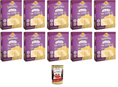 Céréal Buoni Senza Pane Azzimo, Pane Senza Glutine, Pane Senza Lievito, Buoni Ohne ungesäuertes Brot, Glutenfreies Brot, Hefefreies Brot, 10x 180 g+ Italian Gourmet polpa 400g Céréal Buoni Senza Pane Azzimo, Pane Senza Glutine, Pane Senza Lievito, Buoni Ohne ungesäuertes Brot, Glutenfreies Brot, Hefefreies Brot, 10x 180 g+ Italian Gourmet polpa 400g von Italian Gourmet E.R.