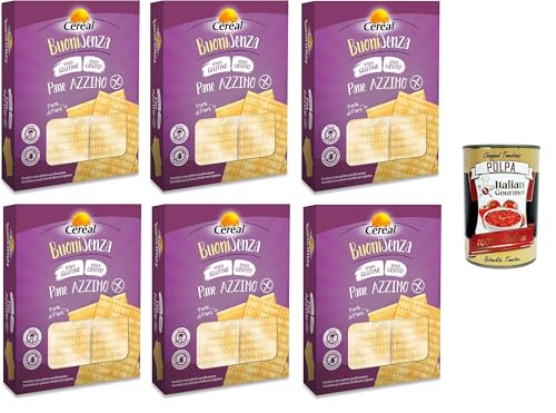 Céréal Buoni Senza Pane Azzimo, Pane Senza Glutine, Pane Senza Lievito, Buoni Ohne ungesäuertes Brot, Glutenfreies Brot, Hefefreies Brot, 6x 180 g+ Italian Gourmet polpa 400g Céréal Buoni Senza Pane Azzimo, Pane Senza Glutine, Pane Senza Lievito, Buoni Ohne ungesäuertes Brot, Glutenfreies Brot, Hefefreies Brot, 6x 180 g+ Italian Gourmet polpa 400g von Italian Gourmet E.R.