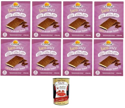 Céréal BuoniSenza Golosi al cioccolato fondente BuoniSenza Golosi mit dunkler Schokolade 8x102gr (6x17gr)+ Italian Gourmet polpa 400g von Italian Gourmet E.R.