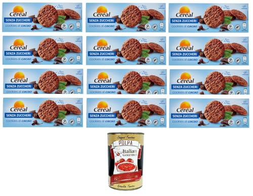 Cèréal Senza Zuccheri Cookes al Cacao Zuckerfreie Kakaoköche 12x130gr+ Italian Gourmet polpa 400g Cèréal Senza Zuccheri Cookes al Cacao Zuckerfreie Kakaoköche 12x130gr+ Italian Gourmet polpa 400g von Italian Gourmet E.R.