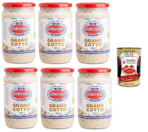 Chirico Grano Cotto per pastiera Napoletana gekochter Weizen für neapolitanische Pastiera 6x720gr+ Italian Gourmet polpa 400gr Chirico Grano Cotto per pastiera Napoletana gekochter Weizen für neapolitanische Pastiera 6x720gr+ Italian Gourmet polpa 400gr von Italian Gourmet E.R.