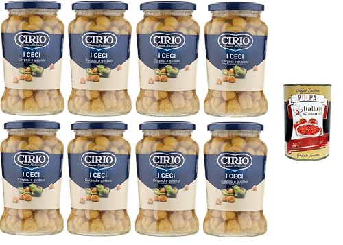 Cirio I Ceci, Corposi e Gustosi I Kichererbsen, vollmundig und lecker 8x370gr + Italian Gourmet polpa 400g Cirio I Ceci, Corposi e Gustosi I Kichererbsen, vollmundig und lecker 8x370gr + Italian Gourmet polpa 400g von Italian Gourmet E.R.