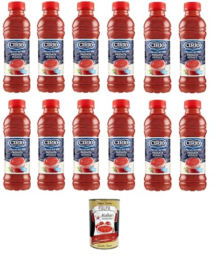 Cirio Passata Verace Tomatensauce Tomaten, kochsauce Pet 12x540gr + Italian Gourmet polpa 400g Cirio Passata Verace Tomatensauce Tomaten, kochsauce Pet 12x540gr + Italian Gourmet polpa 400g von Italian Gourmet E.R.
